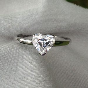 1 carat  G-VS2 GIA certified Heart Shape Diamond Solitaire Engagement Ring