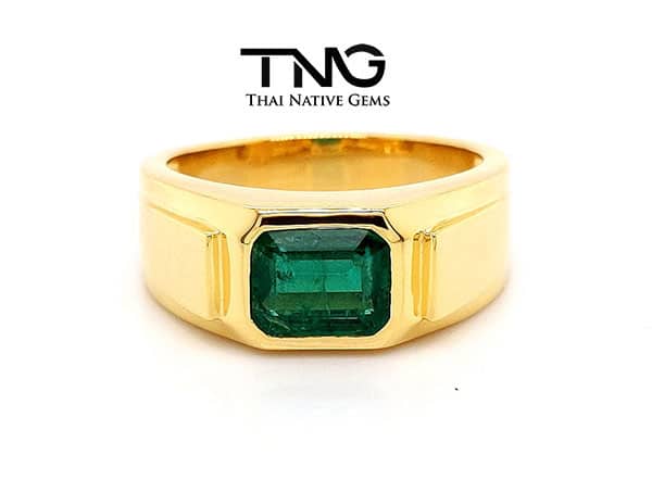 Ethnic Emerald Ring - KuberBox.com